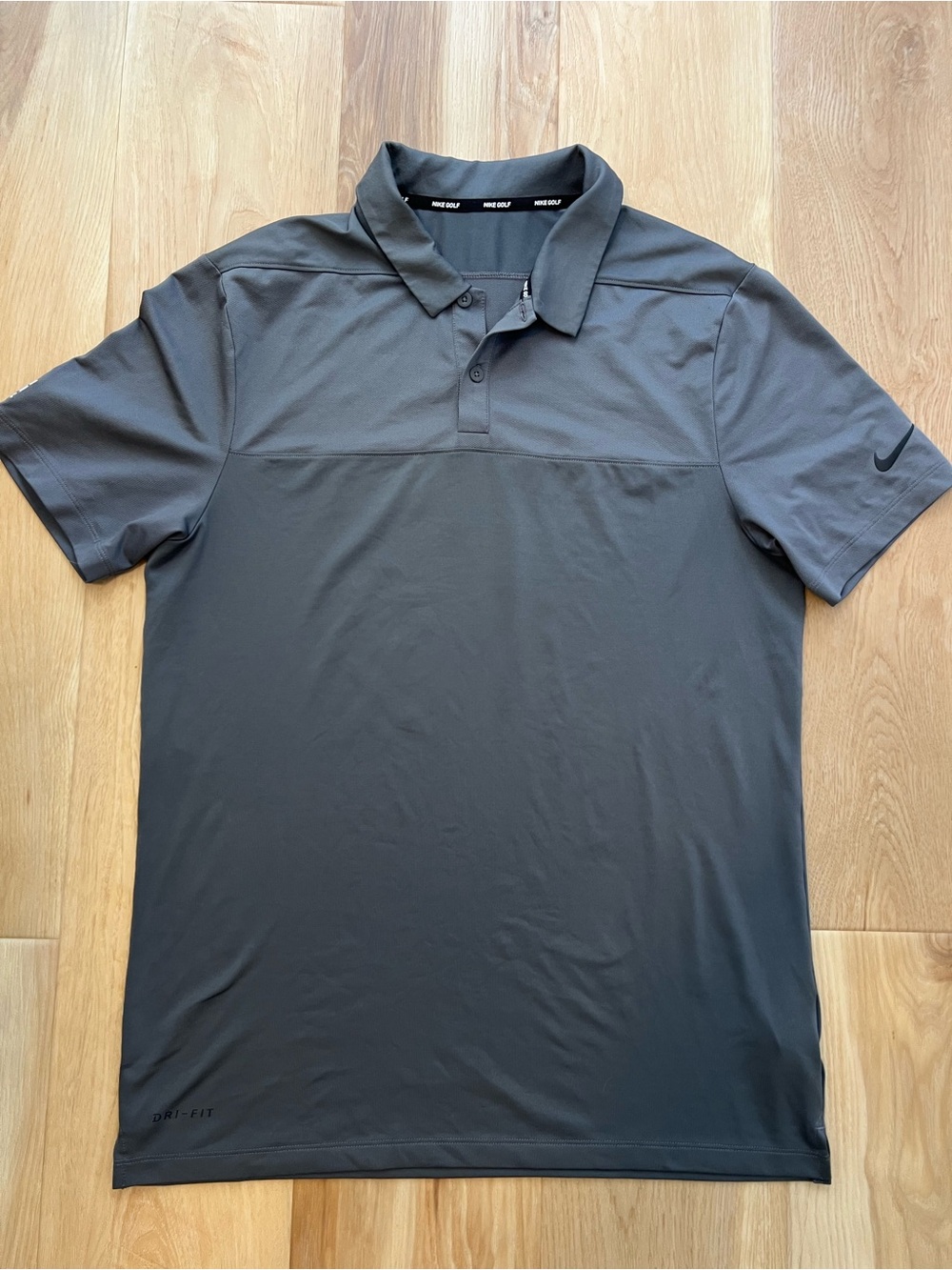 Nike Golf Dri-FIT Men's Gray Polo Shirt S Short Sleeve